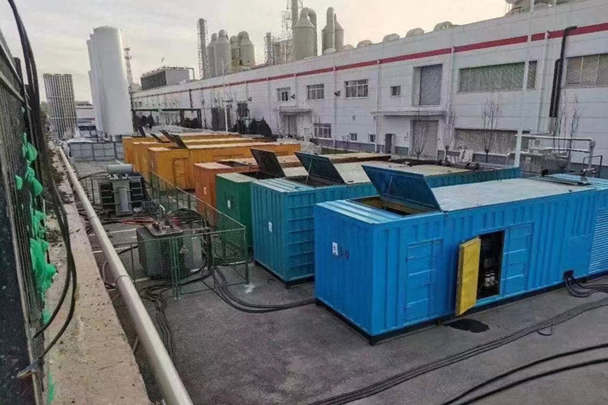 镇巴发电机租赁施工现场